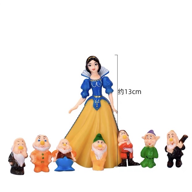 Set trang trí nàng công chúa Bạch Tuyết và 7 chú lùn