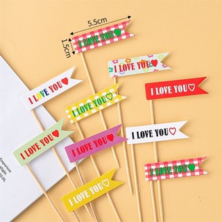 Set 10 que cắm giấy I love you