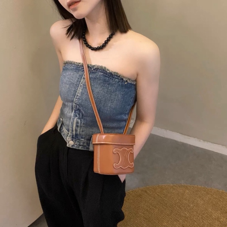 Túi C dáng hộp size14 mini. Ảnh video hàng về