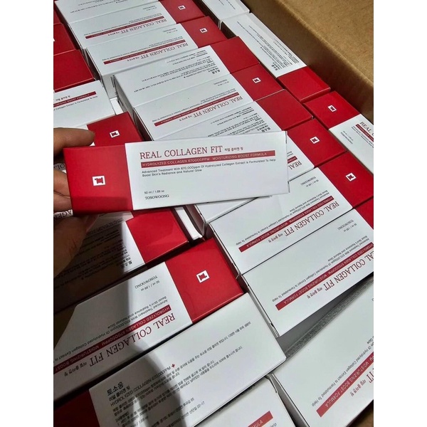 Peel Real Collagen Fit giúp da căng bóng, mịn da, se khít lỗ chân lông  50ml