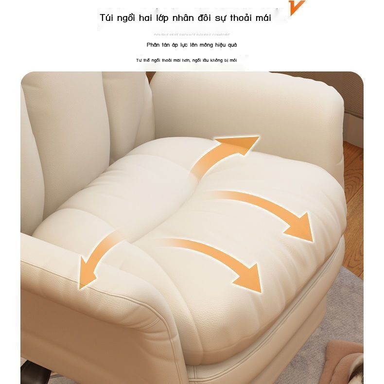 Ghế sofa da gia đình văn phòng thoải mái ít vận động tựa lưng ngả ghế sếp