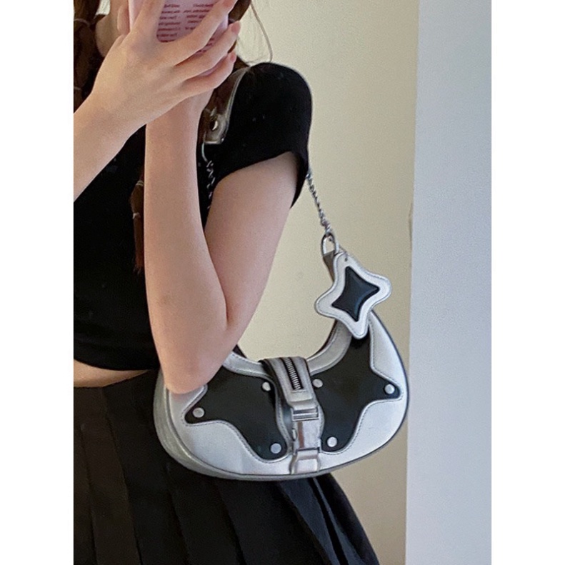 Túi kẹp nách KÈM CHARM size 25. Ảnh video hàng về
