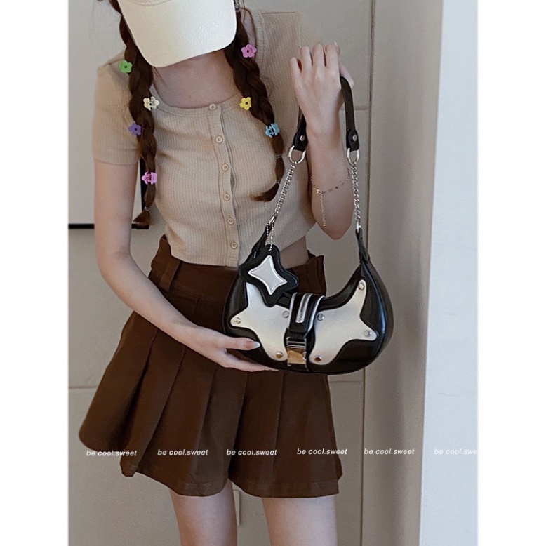 Túi kẹp nách KÈM CHARM size 25. Ảnh video hàng về