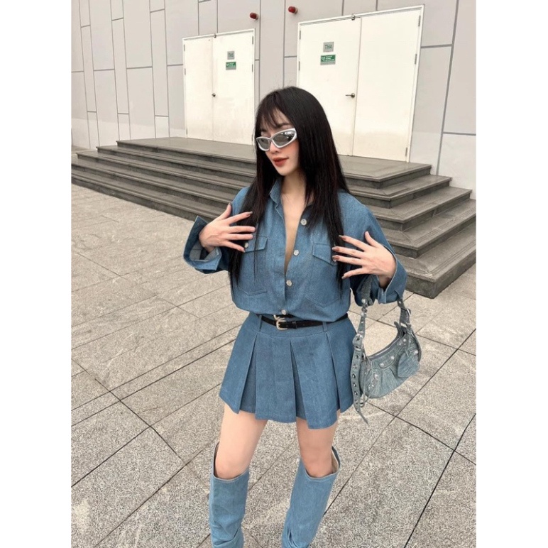 Túi BALEN gương Jean 21cm hot hit. TẶNG KÈM VÍ & GƯƠNG, ảnh video hàng về