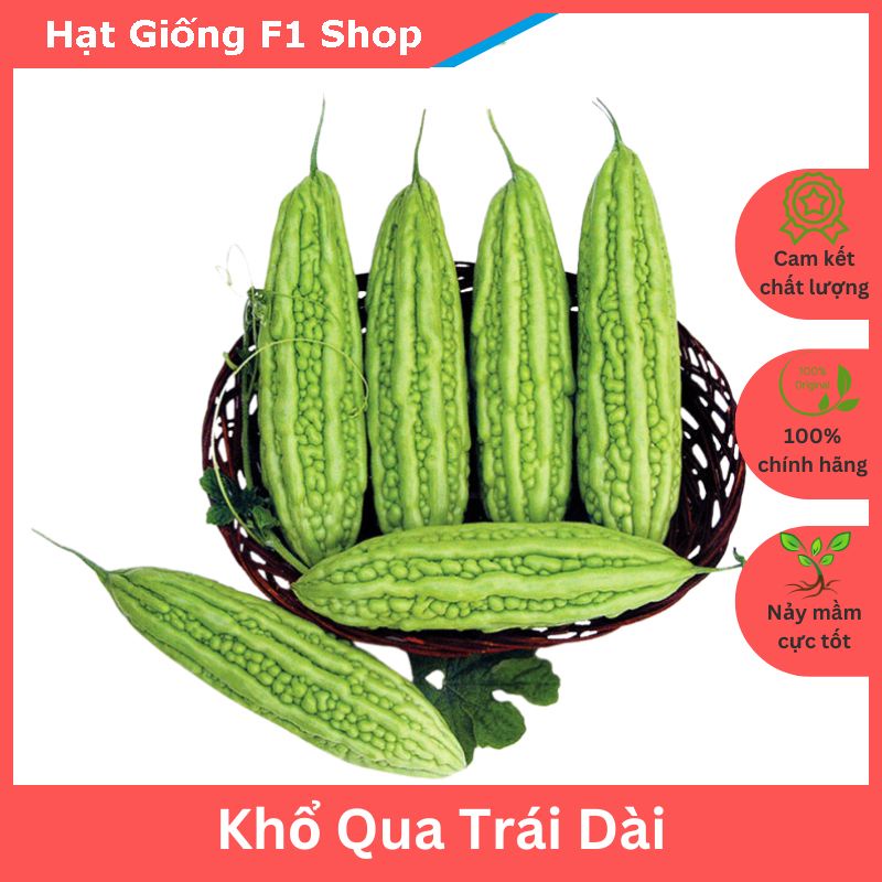 Hạt Giống Khổ Qua Lai F1 Trái Dài Dễ Trồng