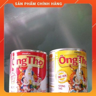 Sữa đặc có đường ông thọ đỏ và ông thọ trắng dật nắp