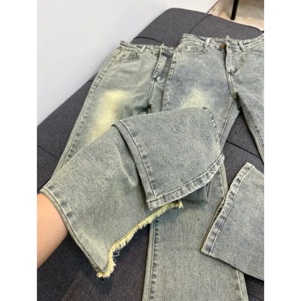 Quần Jeans Ống Loe, Quần Jeans Màu Bụi Mới Nhất 2023 Siêu Hot