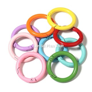 1 cặp Khoen móc khóa tròn mở 1.5cm