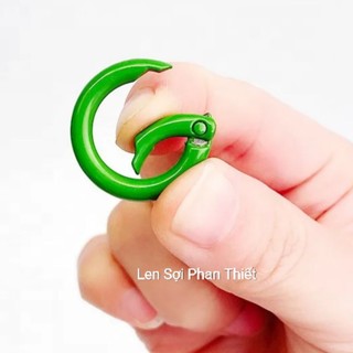 1 cặp Khoen móc khóa tròn mở 1.5cm