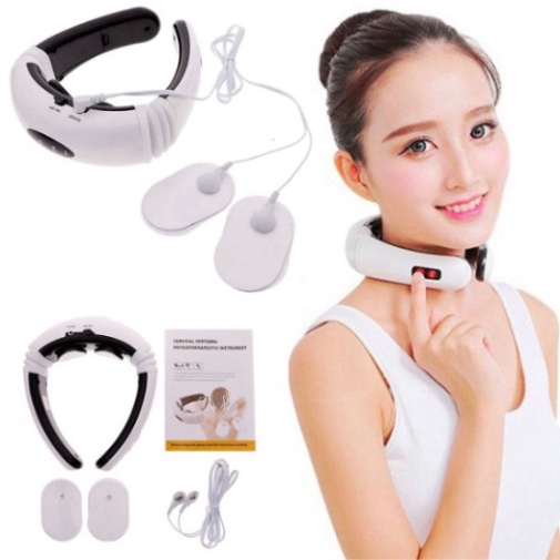 Máy Massage Cổ Vai Gáy Trị Liệu Cao Cấp - Hàng Loại 1 - Máy Massager Xung Điện Đa Năng Chính Hãng