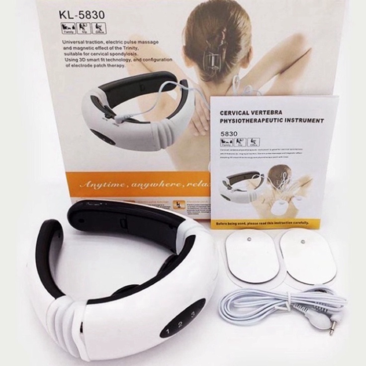 Máy Massage Cổ Vai Gáy Trị Liệu Cao Cấp - Hàng Loại 1 - Máy Massager Xung Điện Đa Năng Chính Hãng