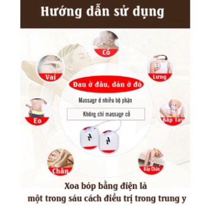 Máy Massage Cổ Vai Gáy Trị Liệu Cao Cấp - Hàng Loại 1 - Máy Massager Xung Điện Đa Năng Chính Hãng