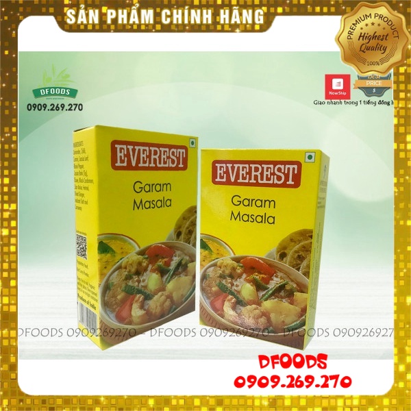 Giao nhanh Gia vị EVEREST GARAM MASALA 100g, 1kg