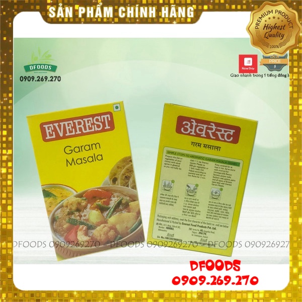 Giao nhanh Gia vị EVEREST GARAM MASALA 100g, 1kg