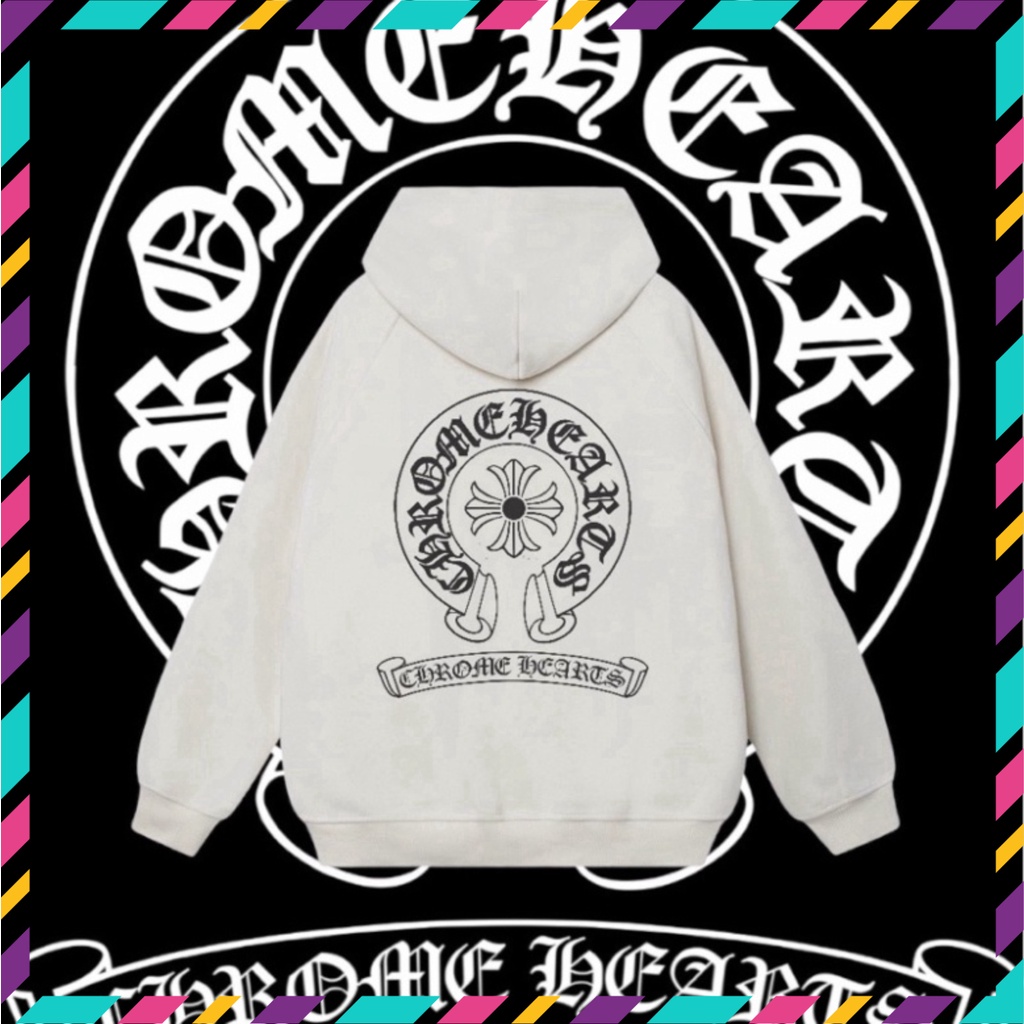 Áo Hoodie Chrome Hearts chất nỉ bông Hàn cao cấp, dáng rộng cho giới tính - Tiệm Áo HOT TREND