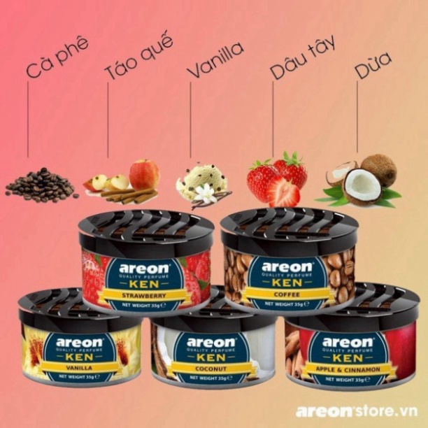 Mới về Sáp Thơm AREON - Nước Hoa ô Tô AREON Khử Mùi Xe Hơi Cao Cấp Chính Hãng Nhập Khẩu Bulgaria thietbixehoi