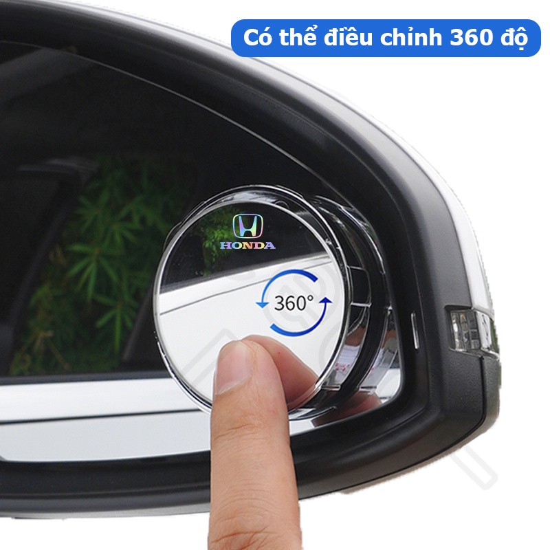 Sieece 2 Chiếc GưƠNg CầU LồI Ô Tô Gương Góc Rộng Oto Gương Điểm Mù Ô Tô Cho Honda City Civic CRV Brio HRV Jazz Accord Odyssey Fit