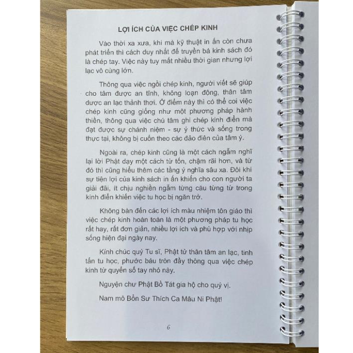 Tặng viết, Sổ Chép Kinh Vu Lan Báo Hiếu mẫu cao cấp tuệ nga