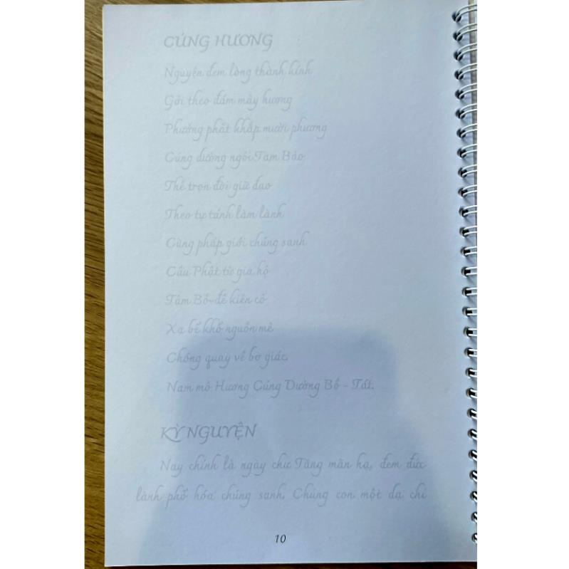 Tặng viết, Sổ Chép Kinh Vu Lan Báo Hiếu mẫu cao cấp tuệ nga