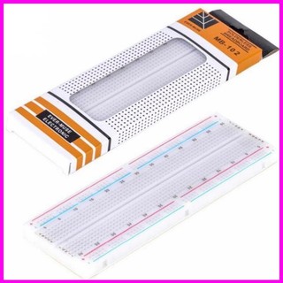 Breadboard mb-102 830 lỗ 165x55x10mm board test, cắm linh kiện, bảng mạch thử nghiệm