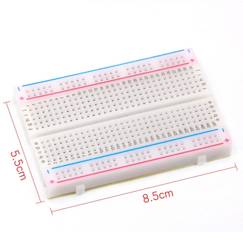 Breadboard MB-102 400 Lỗ kích thước 8.5x5.5x1cm