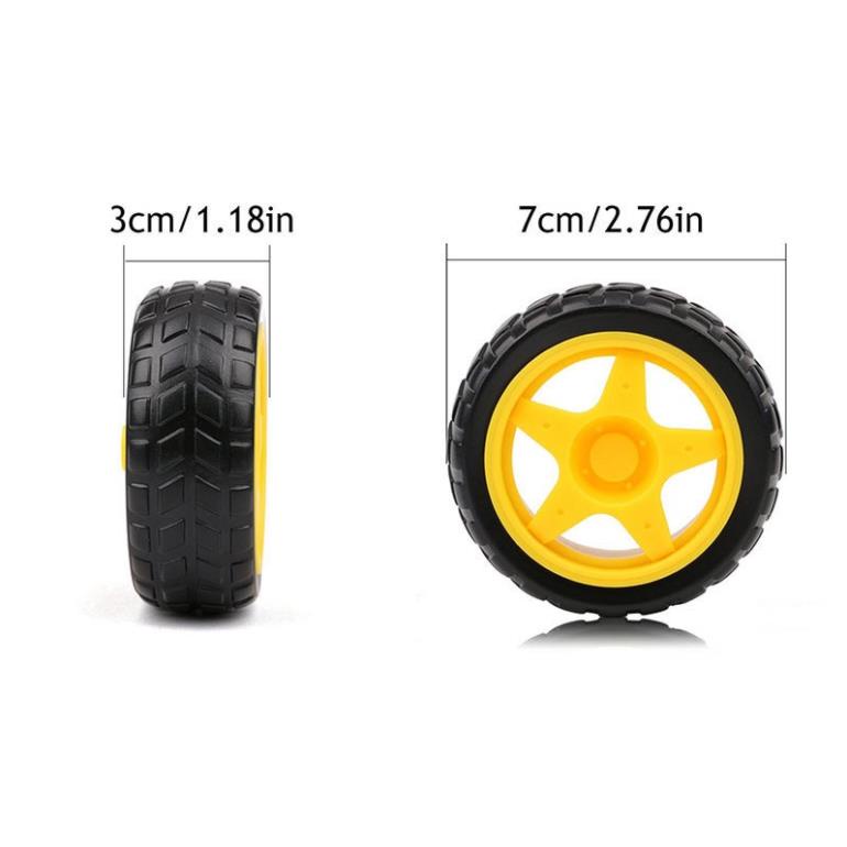 Động Cơ Giảm Tốc Vàng 3V-9V, Bánh Xe Vàng chế xe mô hình, robot