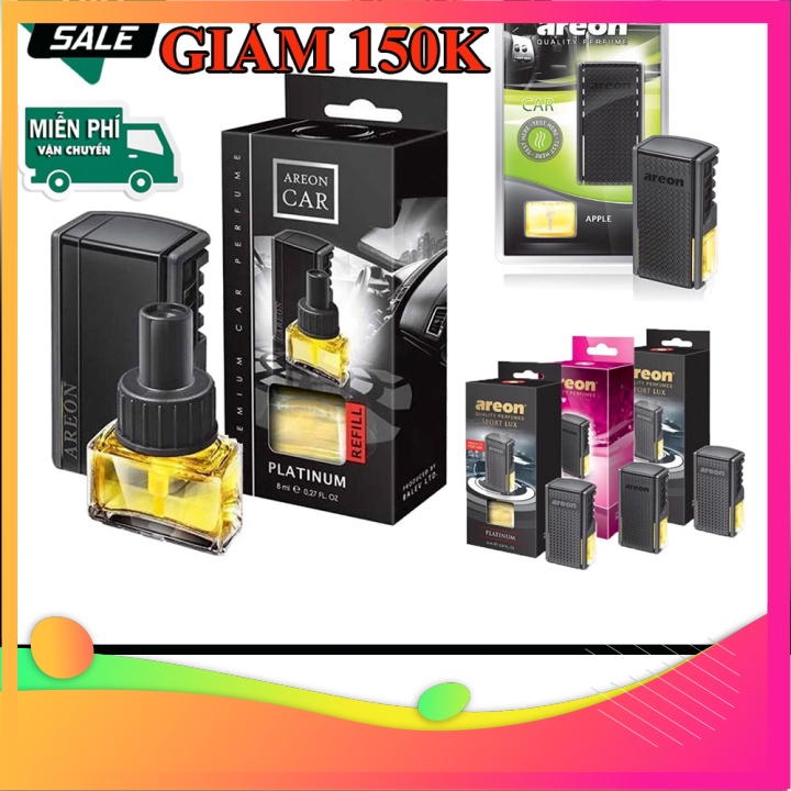 (Sale2023) Mới nhất Nước hoa AREON - Nước Hoa Ô Tô Kẹp Cửa Gió Khử Mùi Xe Hơi Chính Hãng Nhập Khẩu Bulgaria phukienxehoi