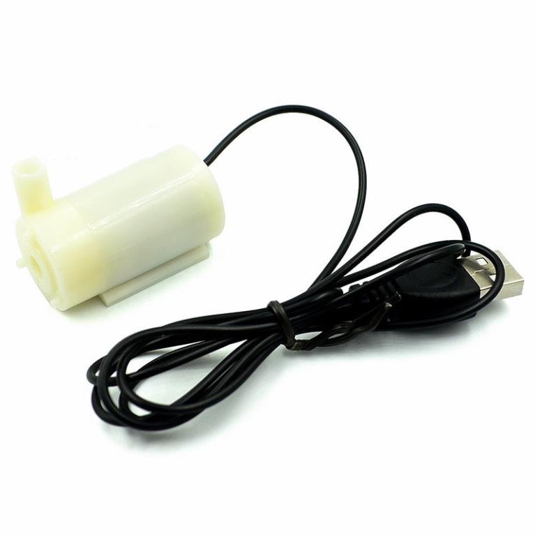 Máy bơm mini bơm chìm siêu nhỏ DC 3V-5V bơm mạnh và êm lưu lượng 96 lít một giờ