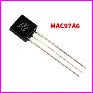 Túi 5/10 con - thyristor mac 97a6 to-92 0.6a/400v, mac97a6 chất lượng cao
