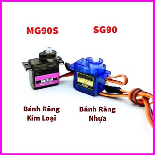 Thiết Bị Lái Servo SG90 MG90S, Động Cơ SG90 MG90 góc quay 180 độ xe đẩy trực thăng, robot