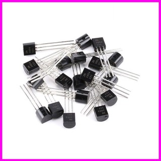 10 con transistor chân cắm to-92: a1015, c1815, 2n3904, 2n3906, c945, c828, a1013, c2383, 2n2222, 2n5401