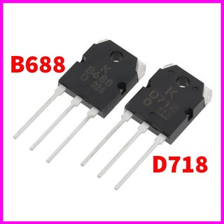 Cặp sò công suất d718 - b688 to-247 8a/120v hàng mới - chân dài