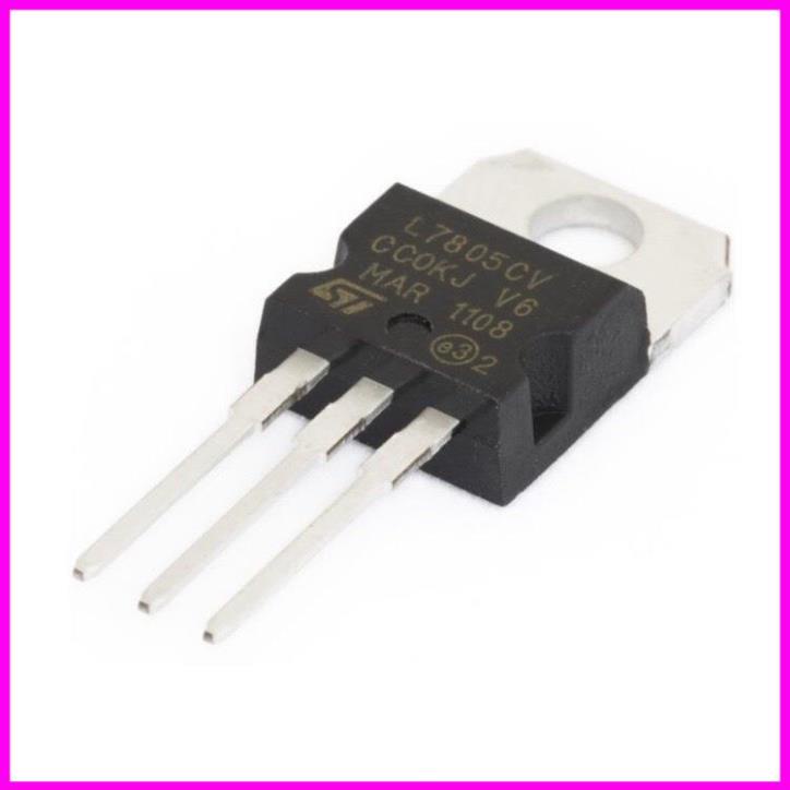Túi 5 con - IC Ổn Áp Nguồn 5V 7805 L7805 L7805CV LM7805 7805CV 1.5A TO-220 Chân Cắm