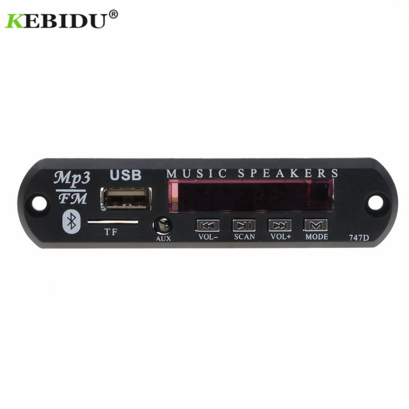 Mới về Bộ mô-đun giải mã âm thanh không dây Bluetooth MP3 WMA DC 12V 5V cho xe hơi thietbixehoi
