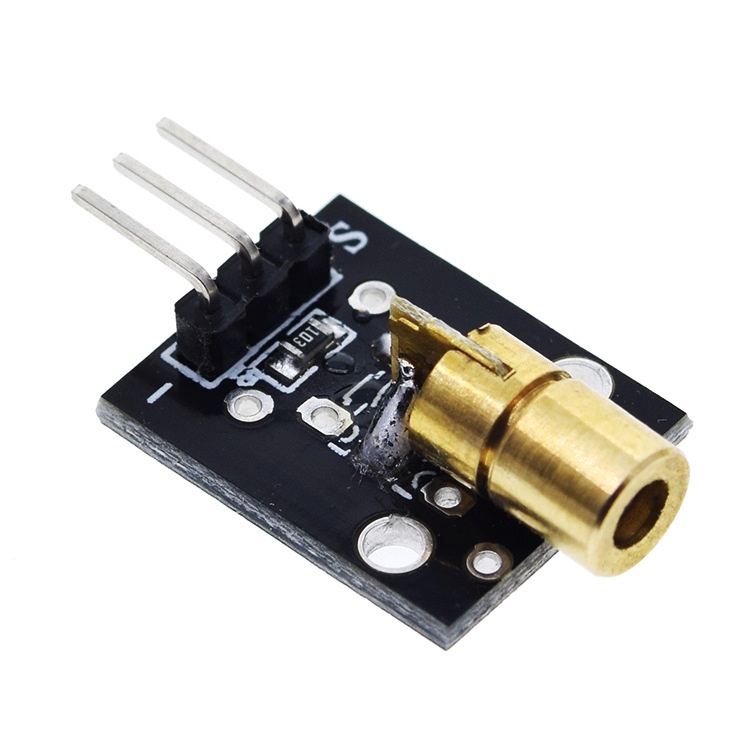 Module cảm biến phát tia lazer màu đỏ 5V - Bước sóng 650nm