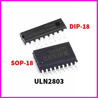 Ic đệm dòng uln2803 dip-18 / sop-18 - uln2803an uln2803apg 2803 điều khiển 8 relay cùng lúc