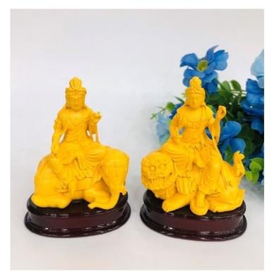 Combo Tượng ngài Văn Thù Bồ Tát + Phổ Hiền Bồ Tát cao 10cm - có bán lẻ, nhiều màu - SHOP PHẬT GIÁO DƯƠNG KHOA