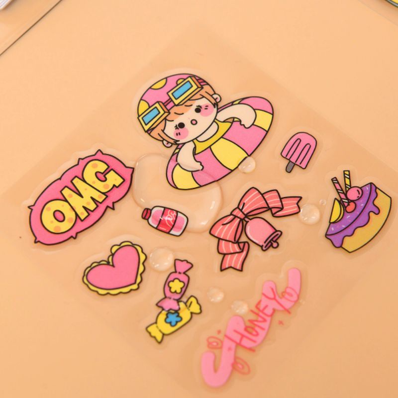 Set 10 tấm stickers trang trí giá rẻ