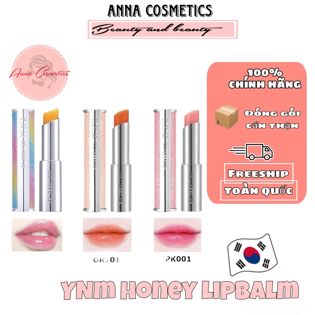 Son Dưỡng Mềm Môi Mờ Thâm Đổi Màu YNM Rainbow Honey Lip Balm