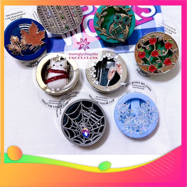 Mới về Kẹp tinh dầu thơm xe Bath and Body works  kẹp nước hoa xe hơi thietbixehoi