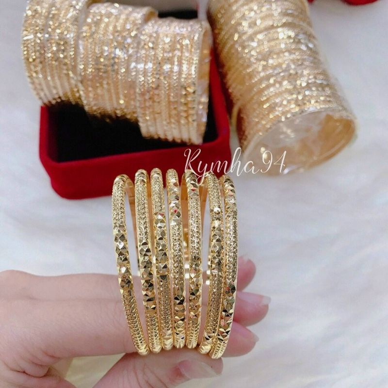 Bộ vòng tay nữ 7 chiếc 3li khóa lưỡi gà