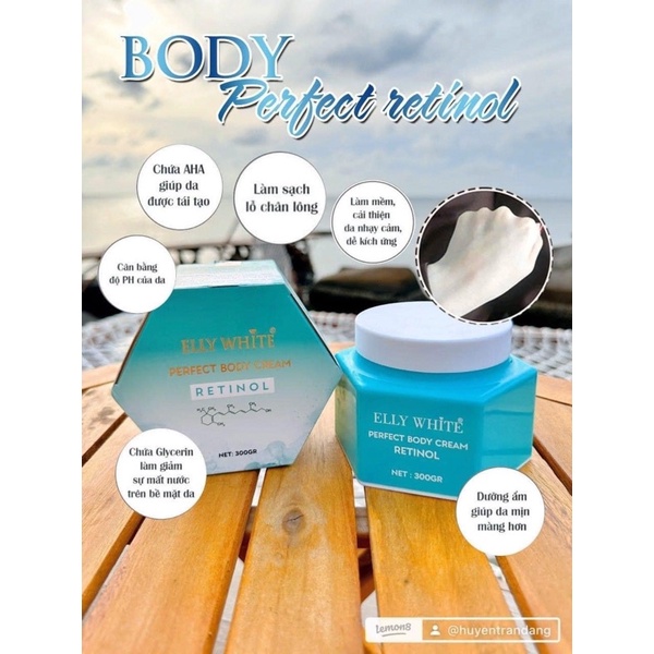 Kem body retinol Elly White