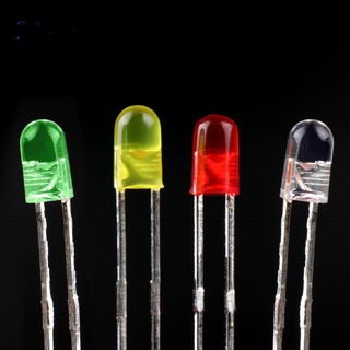 Led phi 5, 5mm siêu sáng màu trắng, vàng, đỏ, xanh lá, xanh dương - điện áp 1.5-3v