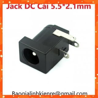 Jack nguồn dc đực - cái 5.5x2.1mm chân cắm, jack dc đực 5.5x2.1mm