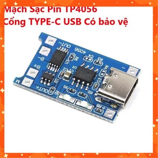 Mạch Sạc Pin TP4056 Cổng TYPE-C USB Có bảo vệ
