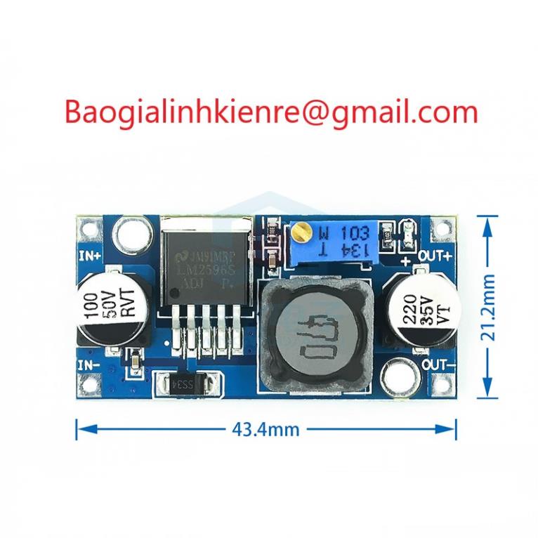 Mạch Hạ Áp Buck DC-DC LM2596 3A