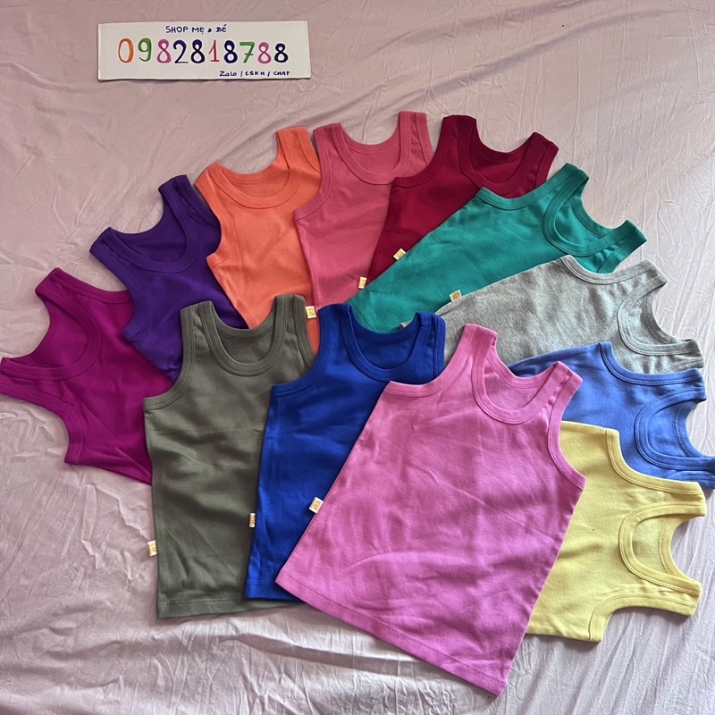 Combo 4 Áo ba lỗ trơn [LỰA MÀU]