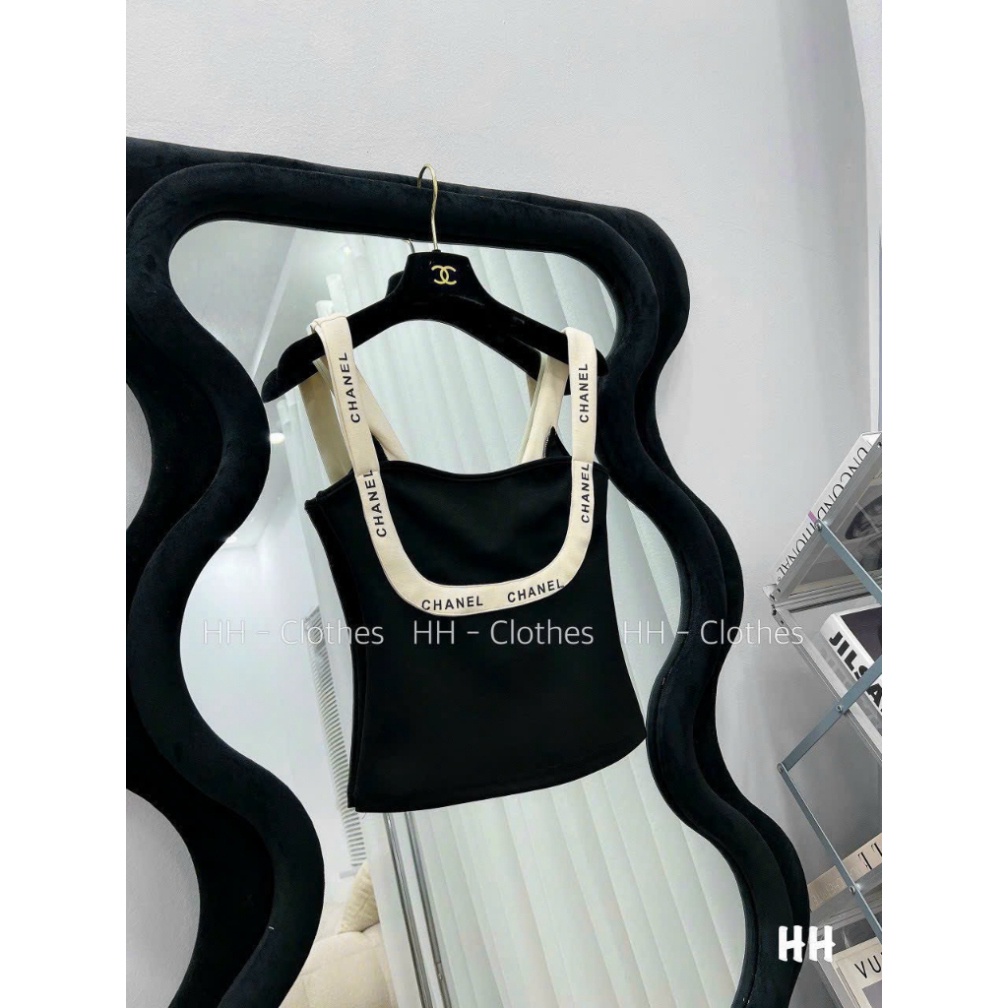 Đầm Hai Dây Ôm Body Viền Trắng Phối Chữ Chất Thun Cotton Siêu Hot CC125 HỎA TỐC Gkt