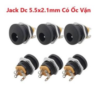 Jack DC Đực Cái, Jack DC có ốc vặn 5.5x2.1mm