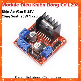 Module l298 điều khiển động cơ dc mạch cầu h